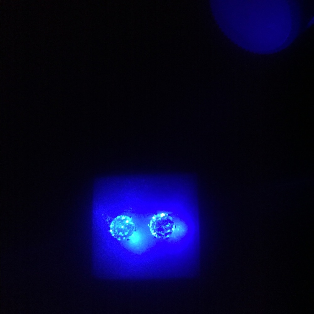 LED earrings w/ high quality CZ